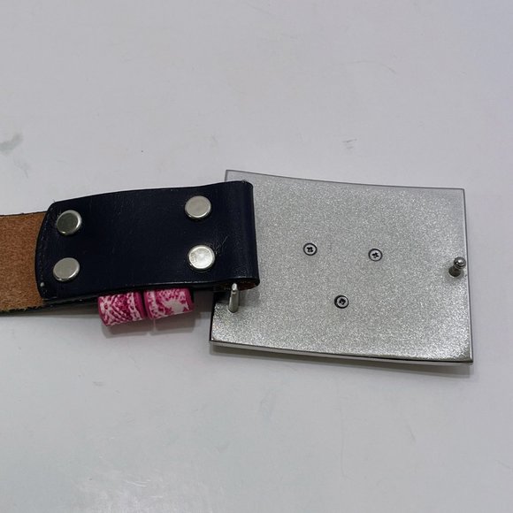 Christian Audigier City of Angels Madonna Buckle Los Angeles Studded Floral Belt - Picture 4 of 10